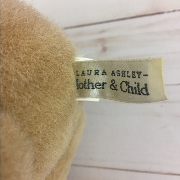 Vintage Laura Ashley Stuffed Teddy Bear Jointed Plush Gingham Mother Child - Picture 9 of 9